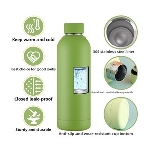 Hot Customized Water <b>Bottles</b> Stainless Steel 500ml Soft Touch Sport Cup Vacuum <b>Flask</b> Drink Sports Thermal <b>Bottle</b> - Product Image 4