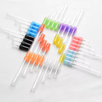 Flacon pulvérisateur de parfum en verre 3 ml rechargeable, atomiseur à fine brume, emballage cosmétique pour huiles essentielles, mini-contenant coloré