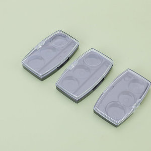 พาเลทอายแชโดว์สามสีขนาดทดลอง บรรจุภัณฑ์เครื่องสำอางพร้อมฝาใสสำหรับใช้กับอายแชโดว์ - Product Image 4