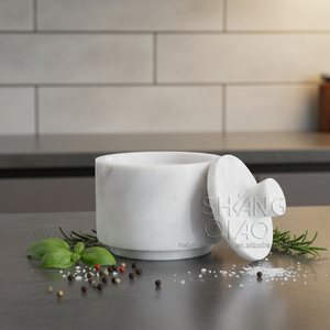 Ensemble <span class=keywords><strong>de</strong></span> salières et poivrières en marbre, outils pour herbes et épices, pot à <span class=keywords><strong>sel</strong></span> avec couvercle, boîte blanche ou boîte colorée, pot à épices, toutes saisons, 200 ensembles - Product Image 3