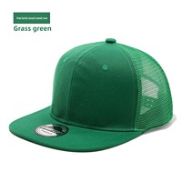 Gorra de Béisbol de 6 Paneles Tejida Estilo Hip-Hop, para Hombre y Mujer, Circunferencia de Cabeza Grande, Visera Plana, Malla, Gorras Personalizadas