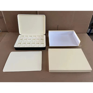 Portable Square Leather Custom <b>Briefcase</b> for Watches Holds 18 Watches High Quality Tool Watch Storage Box - Product Image 1