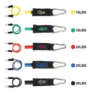 Bandes de résistance avec poignées, sangles de qualité supérieure, ancre de porte, pour exercice à domicile, 11 pièces - Product Image 4