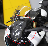 Pare-brise compact en fibre de carbone 100 % sèche pour moto CFMOTO 450 SR, compatible autoclave 3K