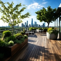 Plancher composite bois-plastique (WPC) de qualité commerciale pour terrasse extérieure, imperméable, pour patio, balcon, cour