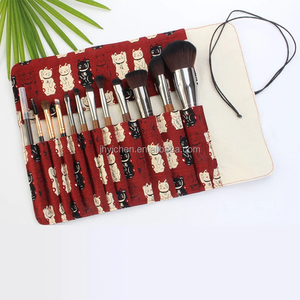 <span class=keywords><strong>Estuche</strong></span> Enrollable Reciclable para Pinceles <span class=keywords><strong>de</strong></span> Artista, Bolsa para Pinceles <span class=keywords><strong>de</strong></span> <span class=keywords><strong>Maquillaje</strong></span> <span class=keywords><strong>de</strong></span> Lona para Mujer - Product Image 3