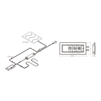 Interrupteur tactile 2 fils 12V/24V CC pour armoire de toilette, 3 températures de couleur, intensité variable, pour salle de bain, interrupteur de miroir 1-3 touches
