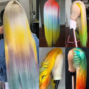 วิกผมสีบลอนด์ตรง 613 วิกผมแบบ HD Lace Frontal 13x4 วิกผมตรงแบบโปร่งใสสไตล์บราซิล วิกผมหน้าผากแบบลูกไม้ 30 นิ้ว <span class=keywords><strong>ผม</strong></span>แท้ - Product Image 5