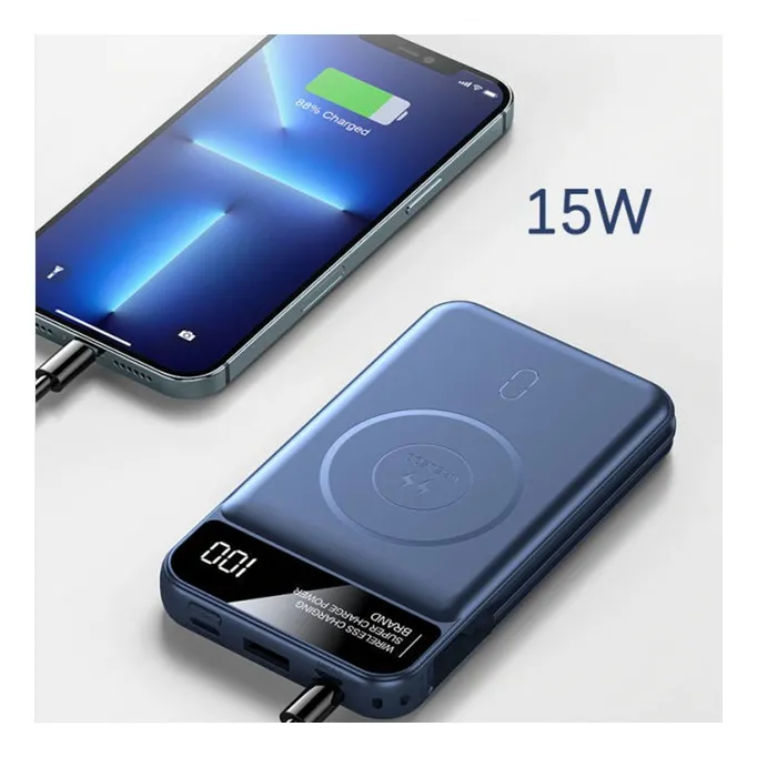 large capacity and cheap type-c power bank, New electronic wireless fast charging powerbank 5000mah