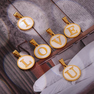 Colgantes y dijes de moda de acero inoxidable 316L chapados en oro PVD de 14K y 18K personalizados DIY para la fabricación de joyas - Product Image 6