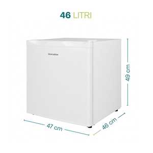 Mini Refrigerador Blanco de 46 Litros, Compacto, con Puerta Reversible y Termostato Ajustable, Refrigerador Tipo Barra - Product Image 2
