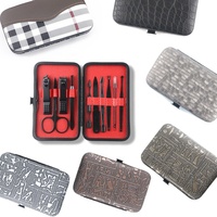 Nouveauté Ensemble manucure pédicure portable 10 en 1 Kit de soin des ongles personnel avec coupe-ongles Étui de voyage pour le soin des pieds