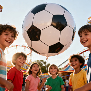 Nuevo globo de papel de aluminio de fútbol escuela deportes reunión diseño decoración globo deportes tema Fiesta globo - Product Image 3