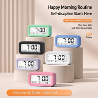 Buchstaben-Einsatzmodul für Outdoor-LED-Riesen-Smart-Desktop-Kalender, Mini-Frühlings-Leuchtdigital-Terminplaner mit Tages- und Zeitalarm-Uhr-Set