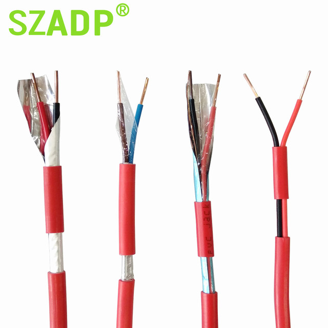 Low Smoke Zero Halogen Bare Copper Fire Alarm Wire LSZH Flame Retardant 300/500V Construction Safety Cable