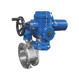 Válvula de Mariposa Triple Excéntrica con Actuador Eléctrico de Acero Inoxidable CF8 - Product Image 1