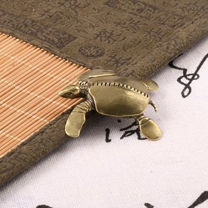 Ornamento in rame fuso a forma di tartaruga marina antica <span class=keywords><strong>cinese</strong></span>, stile antico e di carattere nazionale, tartaruga della fortuna, accessorio <span class=keywords><strong>da</strong></span> tè per ufficio, per il commercio transfrontaliero - Product Image 1