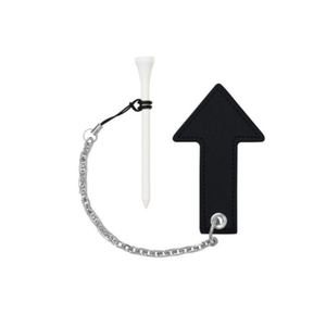 Tees de golf altos y duraderos de PU con cadena y colgador magnético de cuero con flecha, ideales para regalos - Product Image 6