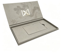 Boîte en carton à fermeture magnétique personnalisée avec logo, finition mate recyclable, pour cadeaux, vente en gros