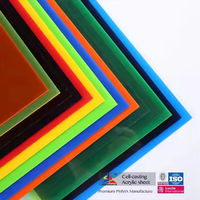 Plaque acrylique teintée givrée/mate HUASHUAITE 16 mm, fabriquée en Chine, panneau PMMA translucide coloré