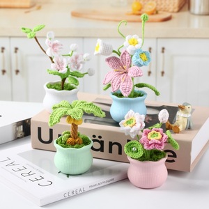 <span class=keywords><strong>Pot</strong></span> de fleurs en plastique de taille moyenne à faire soi-même, <span class=keywords><strong>pot</strong></span> créatif pour plantes succulentes avec corde de chanvre, accessoire de décoration intérieure avec <span class=keywords><strong>grand</strong></span> trou de drainage au sol - Product Image 2