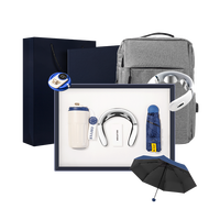 Ensemble de cadeaux d'affaires de luxe annuel pour les bureaux d'entreprise comprenant une tasse sous vide masseur de cou Mini parapluie Sac à dos