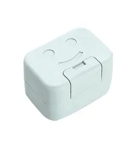 Portable Plastic Drain Layer Travel Washing Soap Box with Lid Seal Leak-proof Dish Case Non-slip Soap Case