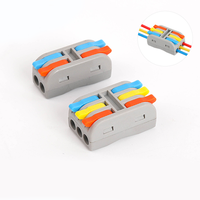 Connecteur de câble miniature PCT-2-2M/2-3M, bornier à levier réutilisable, connecteur à raccordement rapide 32A 250V pour fils rigides et toronnés
