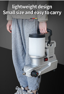 Pistolet de peinture pneumatique sans air, pulvérisateur de peinture à brancher, petit pulvérisateur à piston pour peinture au latex, ensemble d'outils pneumatiques - Product Image 5