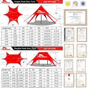 FEAMONT Custom 6m Double Top Gazebo Spider Event Star Carpa para publicidad para exhibición al aire libre y acampar en la <span class=keywords><strong>playa</strong></span> - Product Image 3