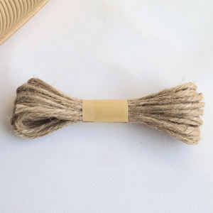 Fabriek Custom Jute Natuurlijke Kleur Hennep Touw Gebak Voedsel Verpakking Dozen Zaktouw 1/<span class=keywords><strong>2</strong></span>/3Mm Jute Cake Verpakking Touw - Product Image 1