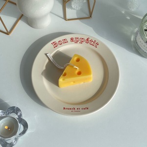 Lelyi – assiette à dessert en céramique, simple, avec lettres, pour blogueurs ins coréens avec le même bon goût - Product Image 4