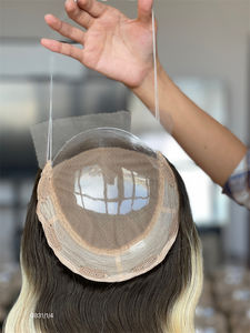 Topper de cheveux humains bruts 5x5 Lace Front 8x8, sans colle, nœuds invisibles, pré-épilés, densité 130%, ondulation naturelle, livraison gratuite, 2026 Shy - Product Image 4