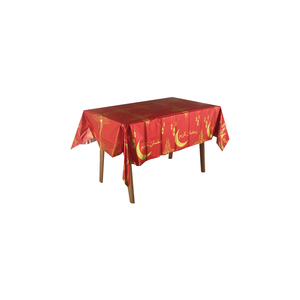 Ramadan Decoration 2025 Mubarak Middle Eastern Islamic Blue and <b>Red</b> <b>Tablecloth</b> for Eid Al-Fitr Table Decoration - Product Image 6