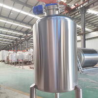 Tanque Mezclador de Acero Inoxidable 304 de 1000L/2000L/200L Personalizado Tiantai para Almacenamiento de Bebidas, Alcohol, Jugos y Agua con Gas, con Agitador