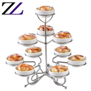 Keranjang Rotan Lipat 2 Tingkat untuk Penyajian Makanan Prancis, Pasar, Buah, Kue, Restoran, Makanan Cepat Saji, dan Fermentasi Roti - Product Image 5
