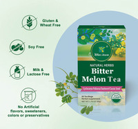 Thé en sachet saveur melon d'hiver, mélange santé de melon amer, feuille de mûrier et melon amer