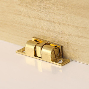Loquet de porte en laiton pour armoire et placard, 40mm 50mm 60mm 70mm, finition dorée, type dissimulé, durable, design contemporain - Product Image 3