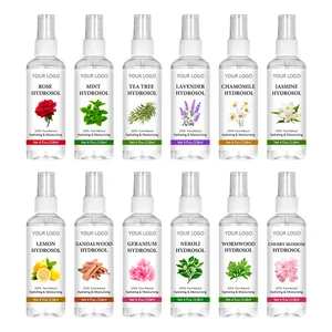 Fabricantes atacado a granel 100% natural hydrosol OEM/ODM private custom label Flower Water Hydrosol para cuidados saudáveis da pele