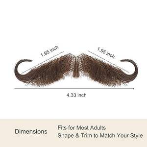 <span class=keywords><strong>Moustache</strong></span> réaliste faite à la main avec des cheveux humains, <span class=keywords><strong>moustache</strong></span> <span class=keywords><strong>de</strong></span> guidon élégante pour homme, poils faciaux <span class=keywords><strong>de</strong></span> costume avec dentelle invisible - Product Image 2