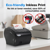 Imprimante thermique sans encre à double couleur 80 mm, imprimante de reçus de bureau BT, Impresora Termica, imprimante de tickets Zywell Zy306