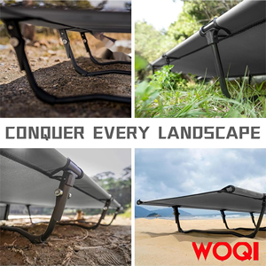 कस्टम लाइटवेट फ़ोल्डिंग टेंट कैम्पिंग खाट बिस्तर, असेंबल करने में आसान फ़ोल्डिंग खाट कैम्पिंग खाट - Product Image 6