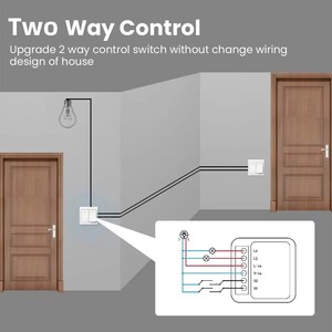Interruptor Inteligente WiFi+RF433mhz de 16A, Módulo de Automatización para Casa Inteligente, Compatible con Smart Life, Alexa y <span class=keywords><strong>Google</strong></span> <span class=keywords><strong>Home</strong></span>, 240VAC - Product Image 4