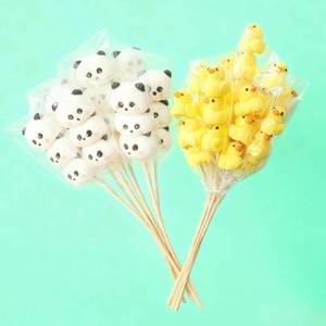 Piruleta de Malvavisco con Forma de Panda al por Mayor, Precio de Fábrica, Personalización OEM, Alta Calidad, Halal, Algodón de Azúcar de Dibujos Animados a Granel - Product Image 2