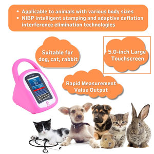 Лидер продаж, Ветеринарный монитор артериального давления, пульсоксиметр, 5-дюймовый сенсорный экран, 5-6 часов автономной работы для собак и кошек - Product Image 4