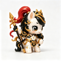 Figurine de Cheval Guerrier en PVC Personnalisable et Amusante, Boîte Mystère 9cm, Jouet Promotionnel, Figurine de Collection Designer, Cadeau, Jouet d'Art, Collections