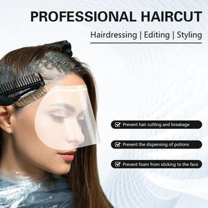 Venta al por mayor fábricas 50/100 piezas desechables ojos protectores faciales peluquero peluquería Hairspray ducha viseras máscaras suministros de peluquería - Product Image 5