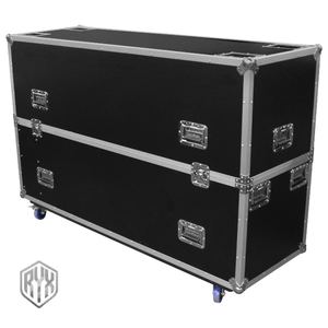 Trường hợp chuyến bay hợp kim nhôm nặng với bánh xe cho màn hình và màn hình với bảo vệ bọt và chốt có thể khóa - Product Image 2