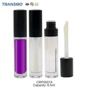 Tubes de brillant à lèvres de Noël de qualité supérieure, fournisseurs de tubes de brillant à lèvres personnalisés, tubes de brillant à lèvres vides ronds de 8,5 ml avec pinceau, couleur nude personnalisée - Product Image 4