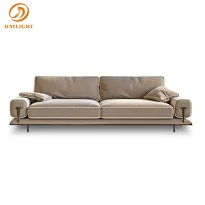 factory wholesale new design luxury upholstered vetsak suede l shape sofas furniture set in turkey